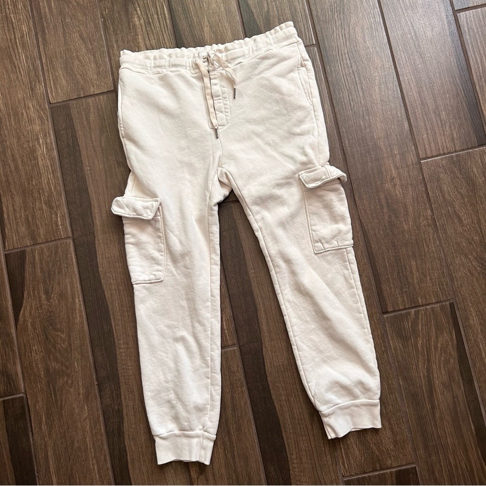 NSF High Rise Joggers in Cream Sz L